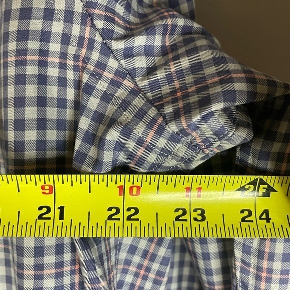 Southern Tide Shirt Mens Medium Blue Gingham Button Up Skipjack Logo Long Sleeve - Picture 12 of 12